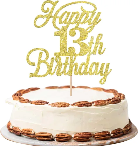 Vista 36 de Rsstarxi 1 paquete de decoración para tarta de cumpleaños 8 con purpurina negra de 8 años y fabulosos saludos a 8 años de edad, para celebrar el 8º
