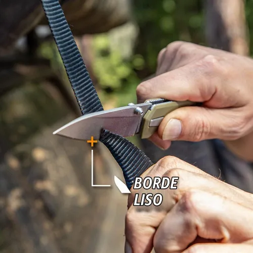 Vista 5 de Gerber Gear Fuse - Cuchillo de bolsillo, hoja de borde plano de 3.3