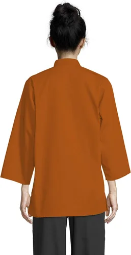 Vista 2 de Uncommon Threads Camisa de chef con botones y manga 34 unisex épica con aberturas de ventilación