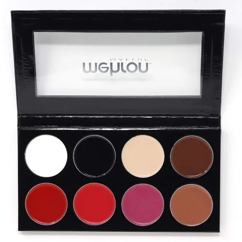 Vista 3 de Mehron Paleta de mezcla para mezclar crema Todos los Pro Kit Maquillaje de Cara, pelo, ojos, base de contorno, para cine, televisión, vídeo, Oscuro
