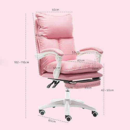 Vista 3 de Silla de oficina ejecutiva con cojines de espuma viscoelástica, brazos sólidos y base, silla de computadora cómoda y sedentaria para el hogar