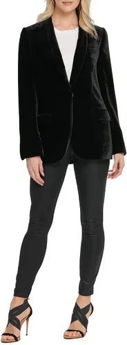 Vista 2 de DKNY Chaqueta deportiva de terciopelo para mujer