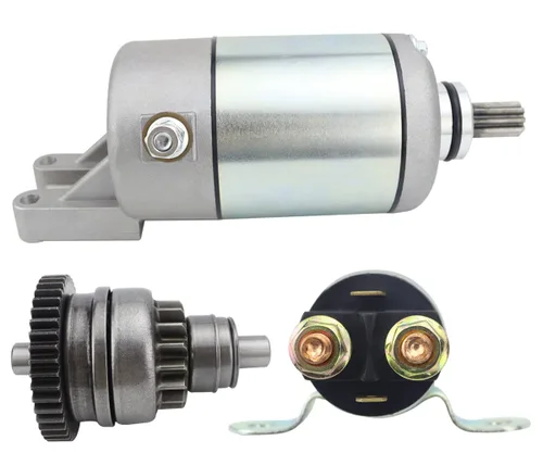 Vista 7 de Arrancador y Bendix y relé para Can-Am Outlander 330 400 450 todos los modelos 2003-2023, 420-684-280 420-684-282 420-684-283 18823 57-2734 SMU023