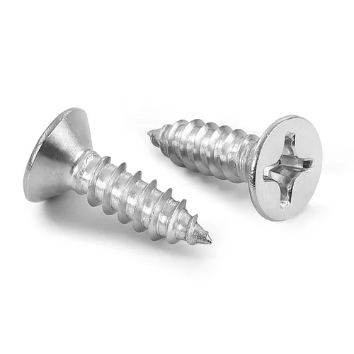 Vista 13 de Tornillo de madera de cabeza plana #4 x 1, tornillos de chapa, acero inoxidable 18-8 (304), acabado negro, 100
