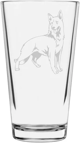 Vista 352 de Podenco Canario - Vaso de pinta de 16 onzas con temática de perro personalizado