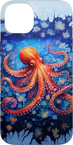 Vista 15 de Funda con diseño de criatura marina de pulpo Kraken para iPhone 17