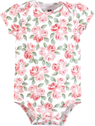 Vista 210 de Hudson Baby baby-girls Cotton Bodysuits 3-pack