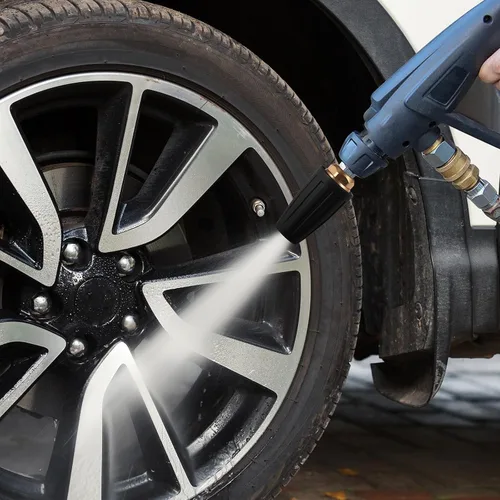Vista 6 de Boquilla Turbo Lavadora a Presión 4000 PSI Máxima Boquilla de Lavadora a Presión Giratoria con Puntas de 1/4" de Conexión Rápida para Limpieza