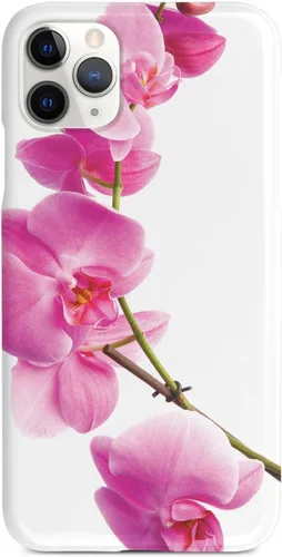 Vista 8 de Inspired Cases - Compatible with iPhone Xs Max Case - 3D Textured Protective Phone Case for Apple iPhone Xs Max - Pink Orchid - White