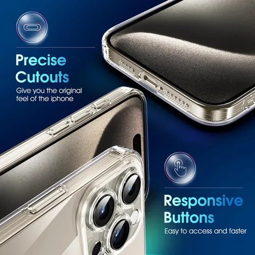 Vista 516 de Supdeal Funda cristalina transparente para iPhone 11, [No se amarillea] [Protección de la cámara] [Probado contra caídas de grado militar] Funda