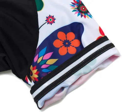 Vista 7 de PSPORT Conjunto de ropa de ciclismo para mujer, manga corta, ropa de bicicleta de montaña transpirable