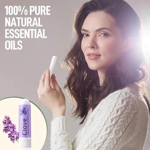 Vista 5 de Hion Inhalador para Alivio de Náuseas - Clavo, 100% Aceites Esenciales Naturales Aromaterapia para el mareo por movimiento y las mujeres