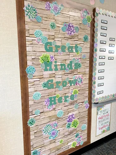 Vista 4 de Teacher Created Resources Acentos de suculentas de flores rústicas, varios tamaños (TCR8590)