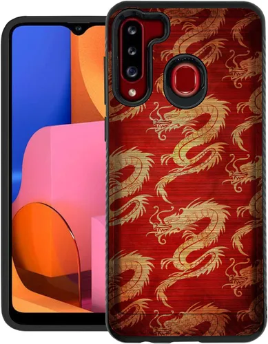 Vista 21 de CasesOnDeck - Funda de agarre compatible con Samsung Galaxy A21 y A21 [blindaje cepillado] Funda delgada y resistente, color negro mate
