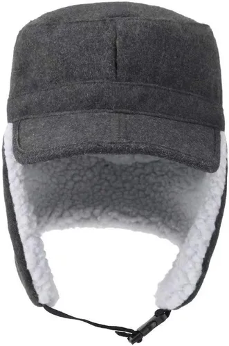 Vista 2 de Home Prefer Sombrero cálido para hombre con orejeras, sombrero de invierno con visera y gorra militar