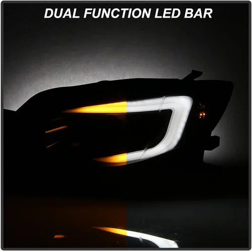 Vista 7 de ACANII - Para [modelo halógeno] Negro ahumado 2008-2014 Subaru Impreza WRX Switchback LED DRL proyector faros delanteros