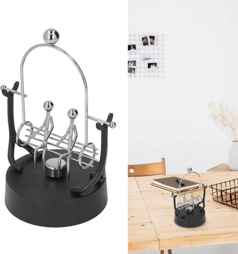 Vista 7 de KENANLAN Bolas de equilibrio, bolas de equilibrio de metal para parejas, bolas de equilibrio de péndulo, juguetes divertidos de ciencia física
