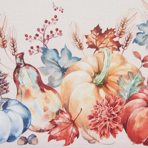 Vista 4 de Elrene Home Fashions - Servilletas de calabaza de cosecha botánica, juego de 4, 17 x 17 pulgadas