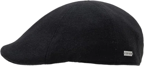 Vista 10 de TOP-EX Gorra plana de 55% lana de 6 paneles para cabezas más grandes espiguilla gris