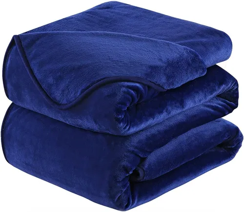 Vista 35 de Manta Snuggle Sac extra mullida, manta de forro polar para viajes, manta para sofá, cama, sofá, manta cálida y suave con patrón a rayas, 50 x 60