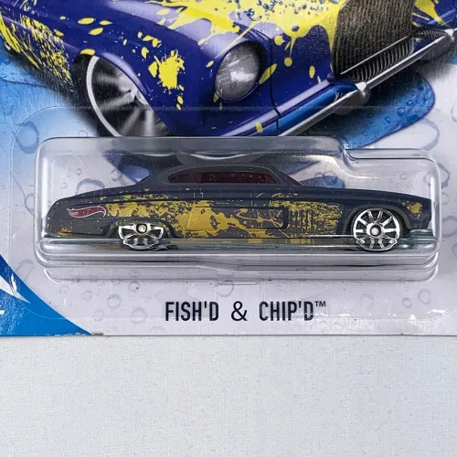 Vista 4 de Hot Wheels Cambiadores de color - Fish'd & Chip'd - BHR31 - Negro, Amarillo