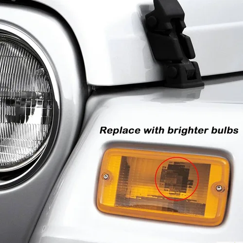 Vista 5 de Juego de enchufes para señales de giro y luces de estacionamiento delanteras para Jeep Wrangler TJ y Unlimited 1997-2006, Cherokee XJ 1999-2001