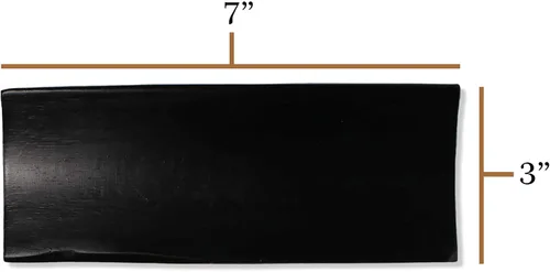 Vista 3 de Bandeja rectangular de bambú reutilizable para sushi de 7 x 2.8 pulgadas, 10