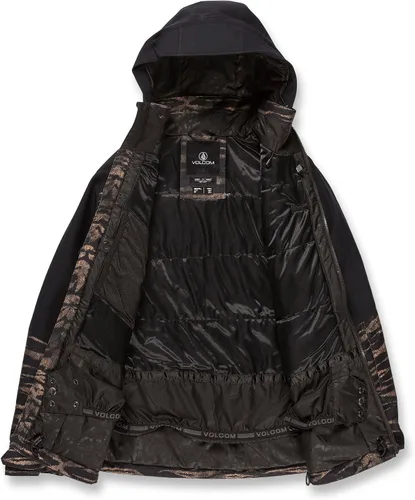 Vista 3 de Volcom Shelter 3D - Chaqueta con capucha para mujer, con aislamiento elástico, para snowboard, esquí, invierno