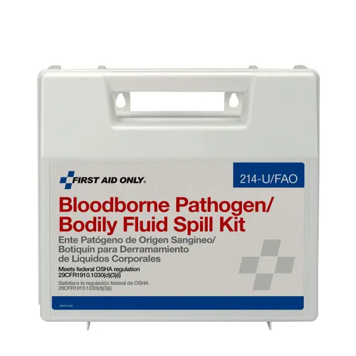 Vista 3 de First Aid Only, Kit de vertido corporal de agentes patógenos de la sangre, Total 1, Blanco, 1