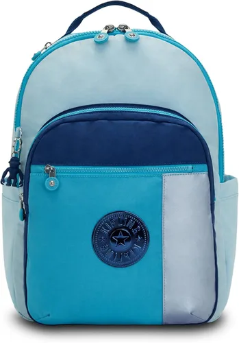 Vista 65 de Kipling Seúl - Mochila pequeña para tableta, diseño de flores acuáticas, talla única