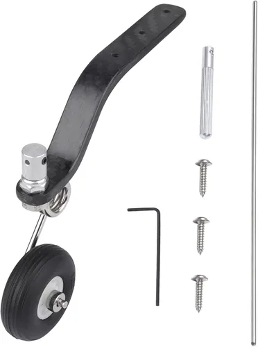 Vista 8 de 50cc Nitro Great Plane Landing Gear Carbon Tail Wheel Assembly 1.5 pulgadas Rubber Tire Kit RC Airplane Piezas de repuesto