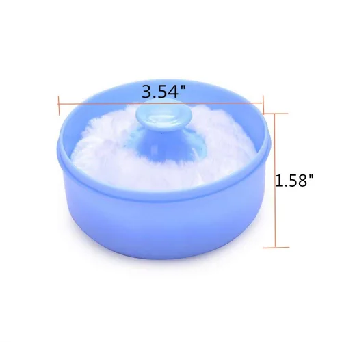 Vista 3 de Colorsheng Paquete de 2 cajas de esponja para el cuerpo del bebé (azul/rosa)