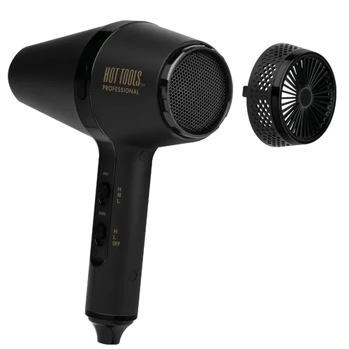 Vista 4 de HOT Tools Pro Artist Black Gold Infrared Ionic™ Salon Dryer Secado rápido, peinado y resultados suaves (negro)
