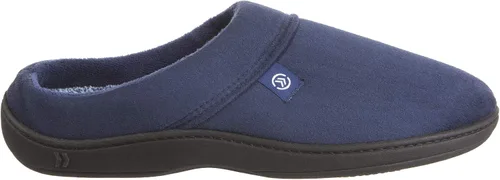 Vista 8 de isotoner Pantuflas de espalda abierta para hombre con espuma viscoelástica y suela para interiores y exteriores Ceniza
