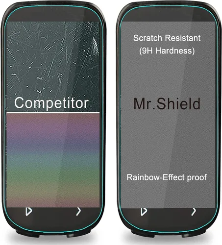 Vista 5 de Mr.Shield [Paquete de 3] Protector de pantalla para iGPSPORT BSC100S [Vidrio templado] [Vidrio japonés con dureza 9H] Protector de pantalla