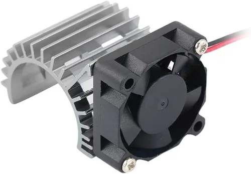 Vista 6 de Disipador de calor de motor RC con ventilador de refrigeración, ventilador de enfriamiento de disipador de calor RC para automóvil RC eléctrico a