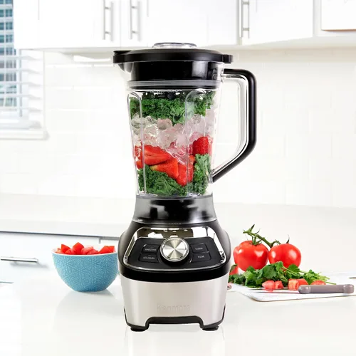Vista 7 de Kenmore - Batidora eléctrica, batidora congelada, batido congelado, batido, máquina de puré, molinillo Licuadora de cocina con función de Negro
