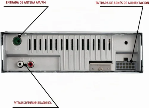 Vista 8 de Dual Electronics XRM69BT Estéreo de coche DIN único Bluetooth y radio AM/FM