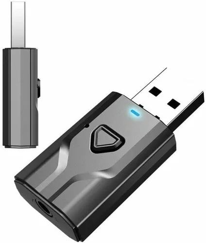 Vista 2 de 4-en-1 Bluetooth 5.0 Transmisor Receptor inalámbrico USB Aux Audio Transmisor Adaptador para TV/Sistema de audio doméstico