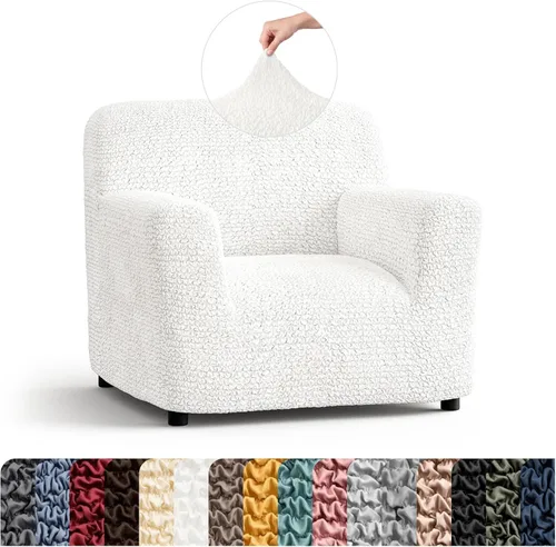 Vista 28 de PAULATO BY GA.I.CO. Funda para Silla - Funda para Sillón - Funda para Sillón - Funda de Tela Suave - Protector de Muebles Elegante de Ajuste Ceniza