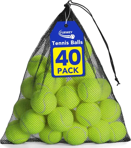 Vista 9 de FURWEY Tennis Ball,6/12/24/36/40/80 Pack Training Balls,Dog Balls