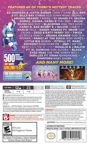 Vista 2 de Just Dance 2020 - Nintendo Switch Standard Edition