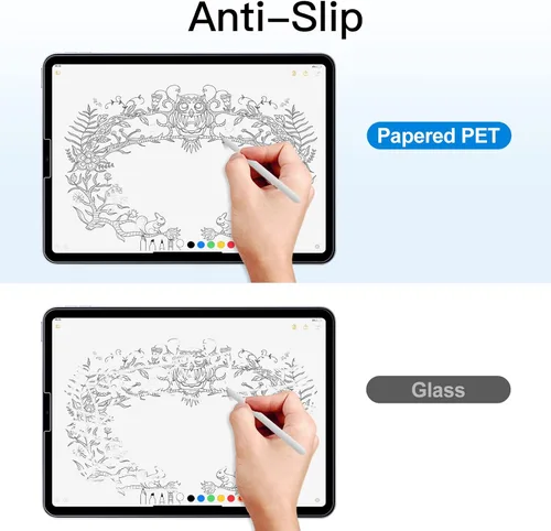 Vista 4 de JETech Protector de pantalla de papel para iPad Air 5/4 (10.9 pulgadas, modelo 2022/2020, 5ª/4ª generación), antirreflejo, película de papel PET