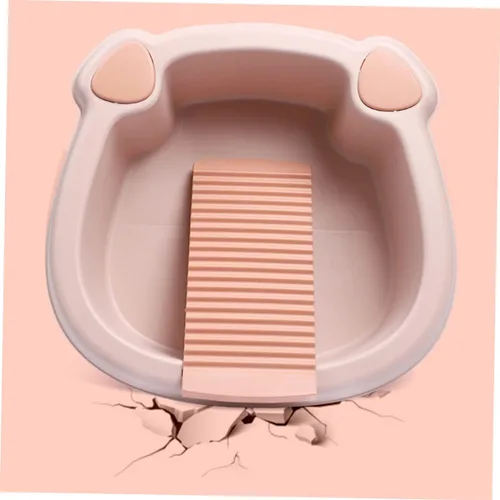 Vista 6 de Healeved Tabla de lavado para lavadero a mano, diseño de ahorro de espacio para dormitorio y hogar