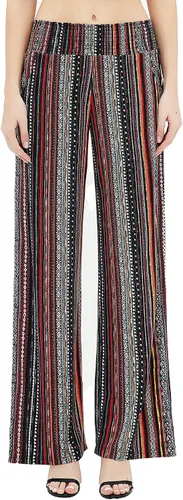 Vista 3 de Urban CoCo Pantalones sueltos de pierna ancha, para mujer, informales, acogedores, pantalones de yoga, cómodos pantalones de cintura alta