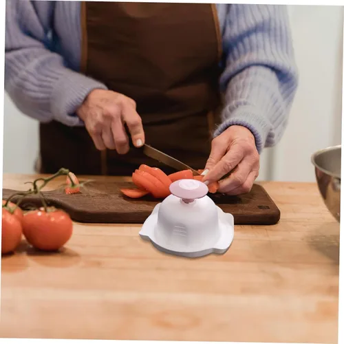 Vista 7 de DOITOOL Soporte para cebolla, 2 unidades, soporte de seguridad alimentaria, cortador de alimentos, protector de mano, protectores de dedos