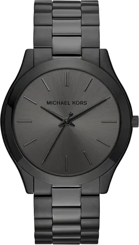 Vista 11 de Michael Kors MK9122 - Slim Runway Reloj de Acero Inoxidable Dorado Beige con Tres Manecillas Gunmetal/oro rosa