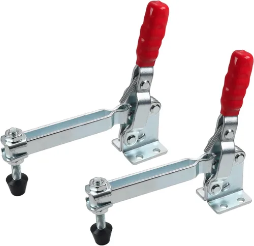 Vista 6 de Utoolmart Abrazadera de palanca vertical GH-101-E Abrazadera de liberación rápida 396.8 lbs Capacidad de retención 1 PC