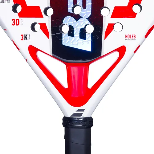 Vista 4 de Babolat Technical Viper Juan Lebron - Pala de pádel (blanco/rojo)