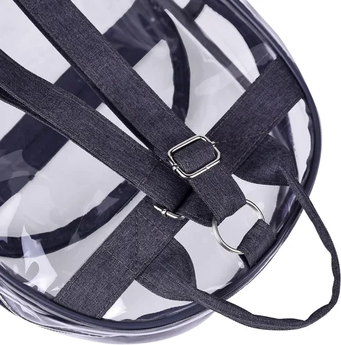 Vista 9 de Mochila pequeña aprobada por el estadio mini mochila transparente para niñas Negro Mini Mochilas Daypack